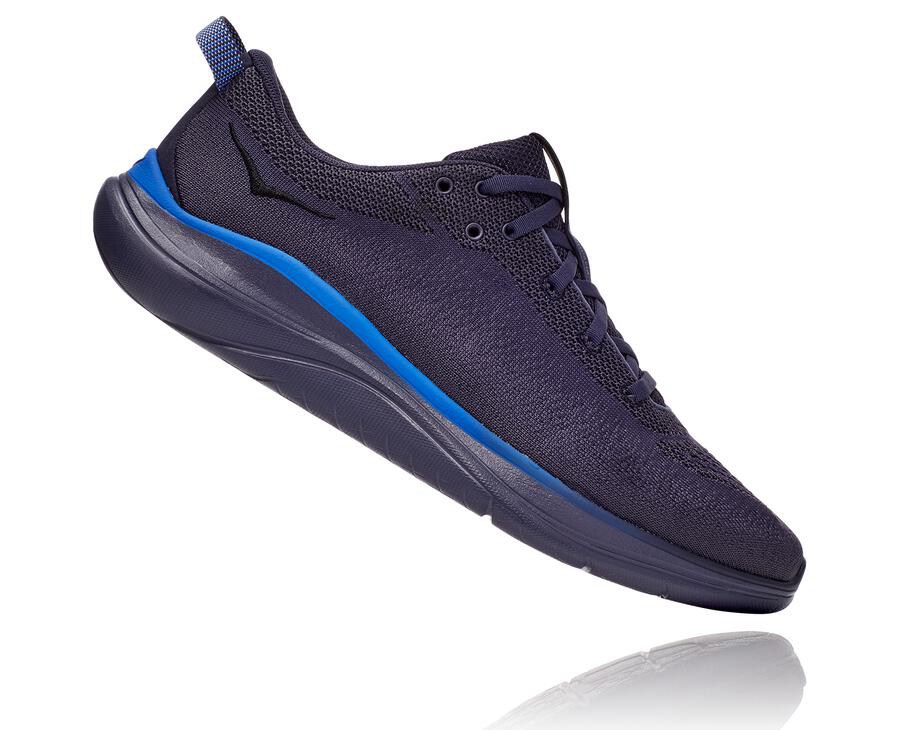 Hoka One One Hupana Flow Löparskor Herr - Marinblå - FOENL-8475